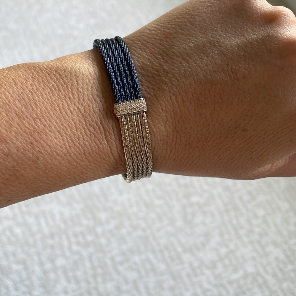 Alor Colorblock Cable Mini Cuff - Picture 2 of 7